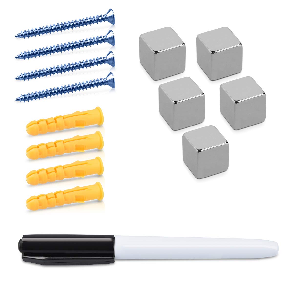 Navaris Μαγνητικός Γυάλινος Πίνακας - 60 x 40cm - White - 49647.162