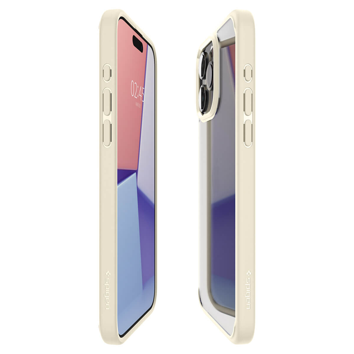 Spigen iPhone 15 Pro Ultra Hybrid Σκληρή Θήκη με Πλαίσιο Σιλικόνης - Sand Beige