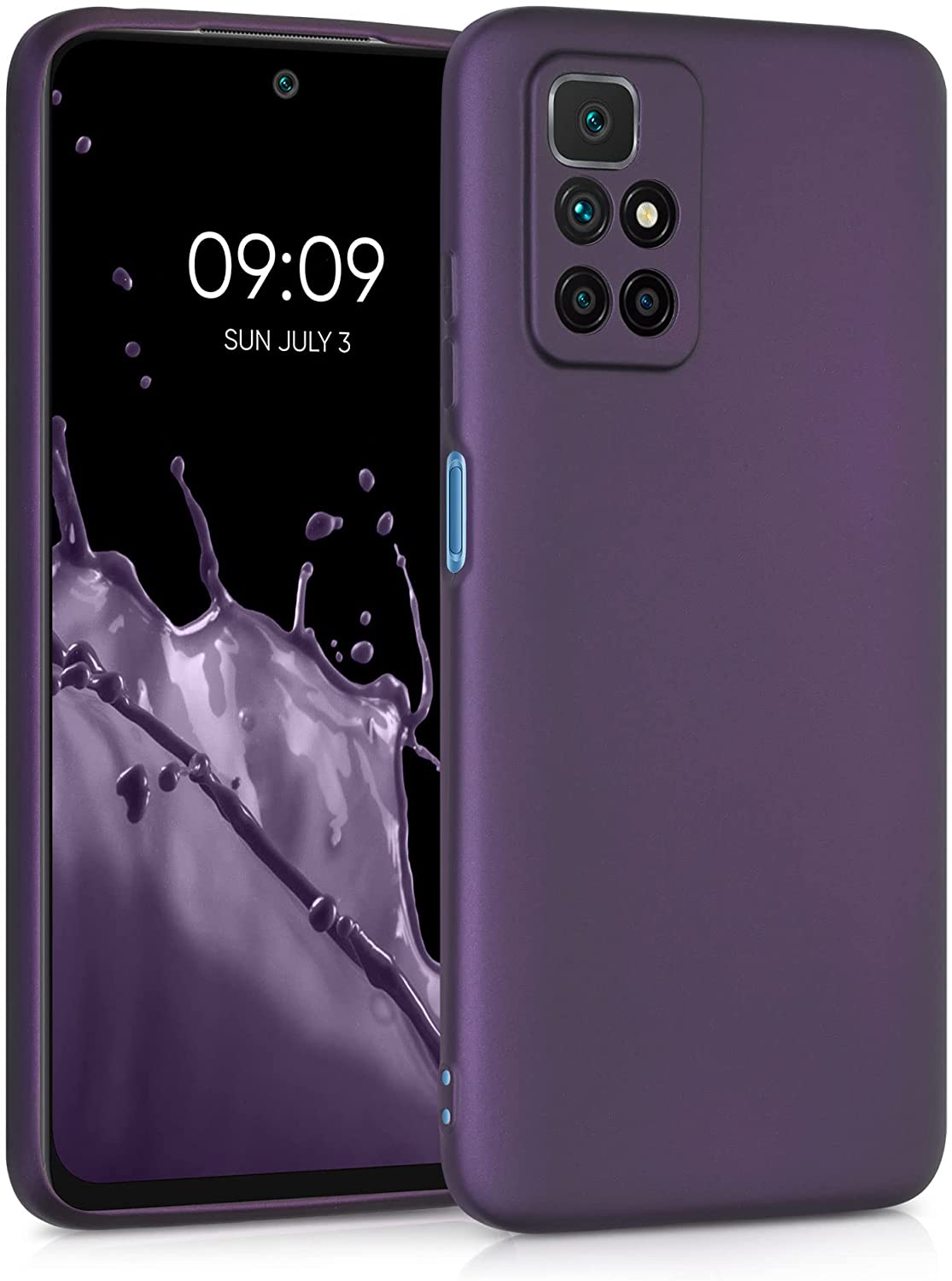 KW Xiaomi Redmi 10 Θήκη Σιλικόνης TPU - Metallic Blackberry - 56149.115