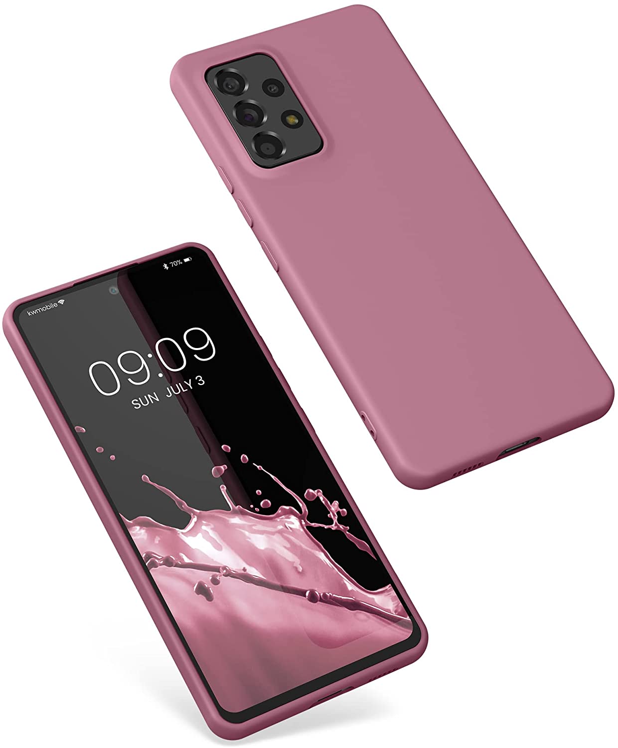 KW Samsung Galaxy A53 5G Θήκη Σιλικόνης Rubberized TPU - Deep Rusty Rose - 58051.167