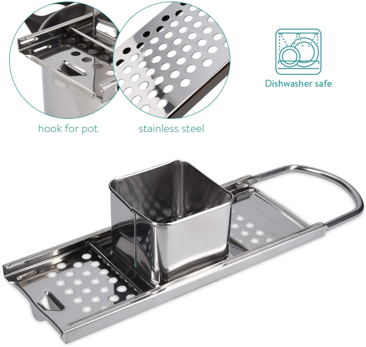 Navaris Παρασκευαστής Ζυμαρικών από Ανοξείδωτο Ατσάλι - Silver - 49199.01