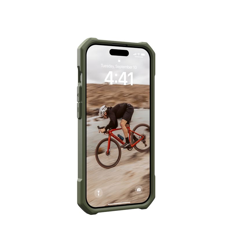 UAG iPhone 15 Pro Essential Armor MagSafe Θήκη Σιλικόνης TPU με MagSafe - Olive Drab