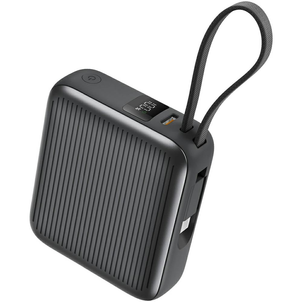 Energea PowerBank 10.000mAh με 1 Θύρα USB - C και Ενσωματωμένο Καλώδιο Type - C - Integra Mini 35 PD35W - Grey