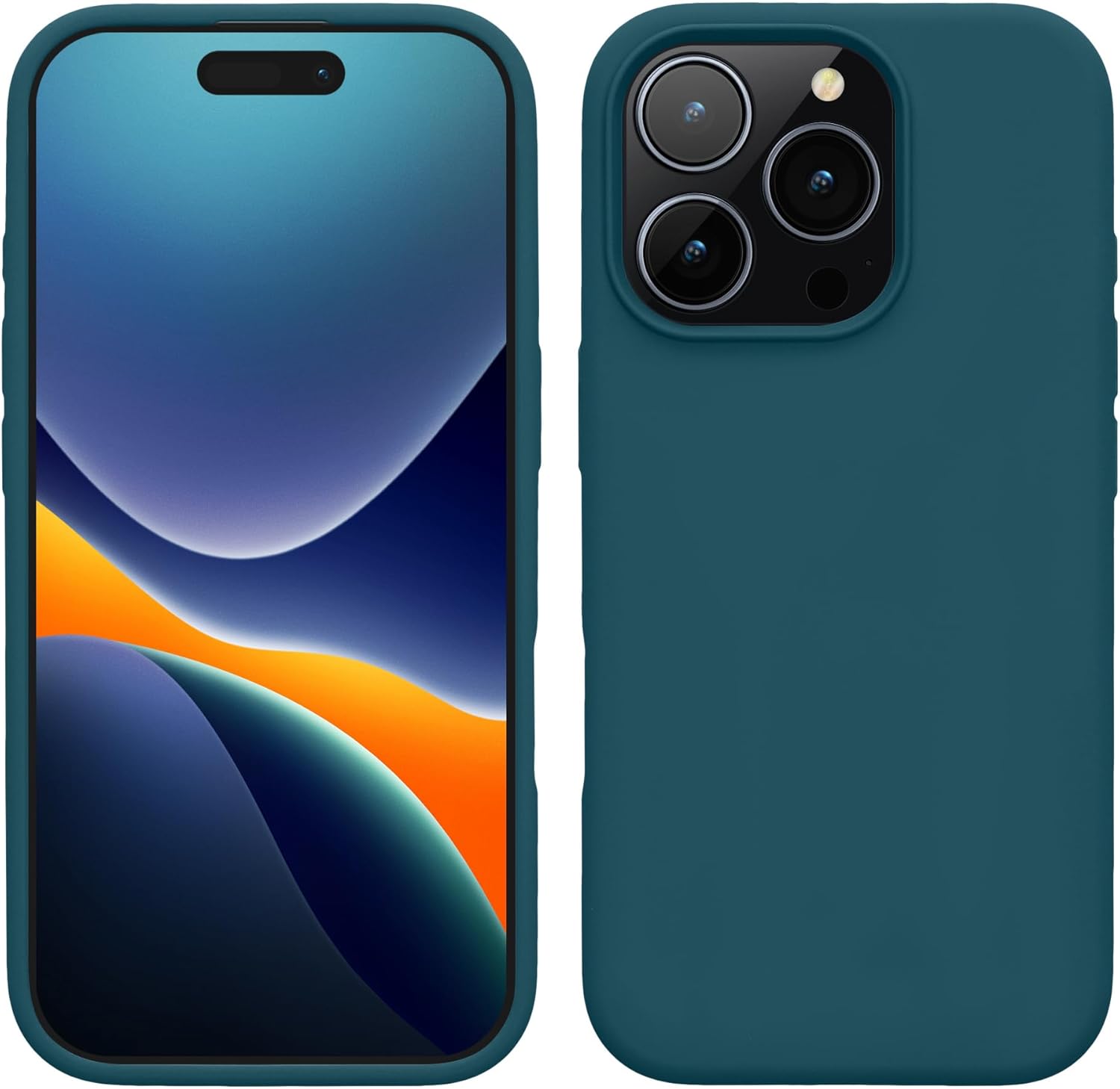 KW iPhone 16 Pro Θήκη Σιλικόνης Rubberized TPU - Petrol Matte