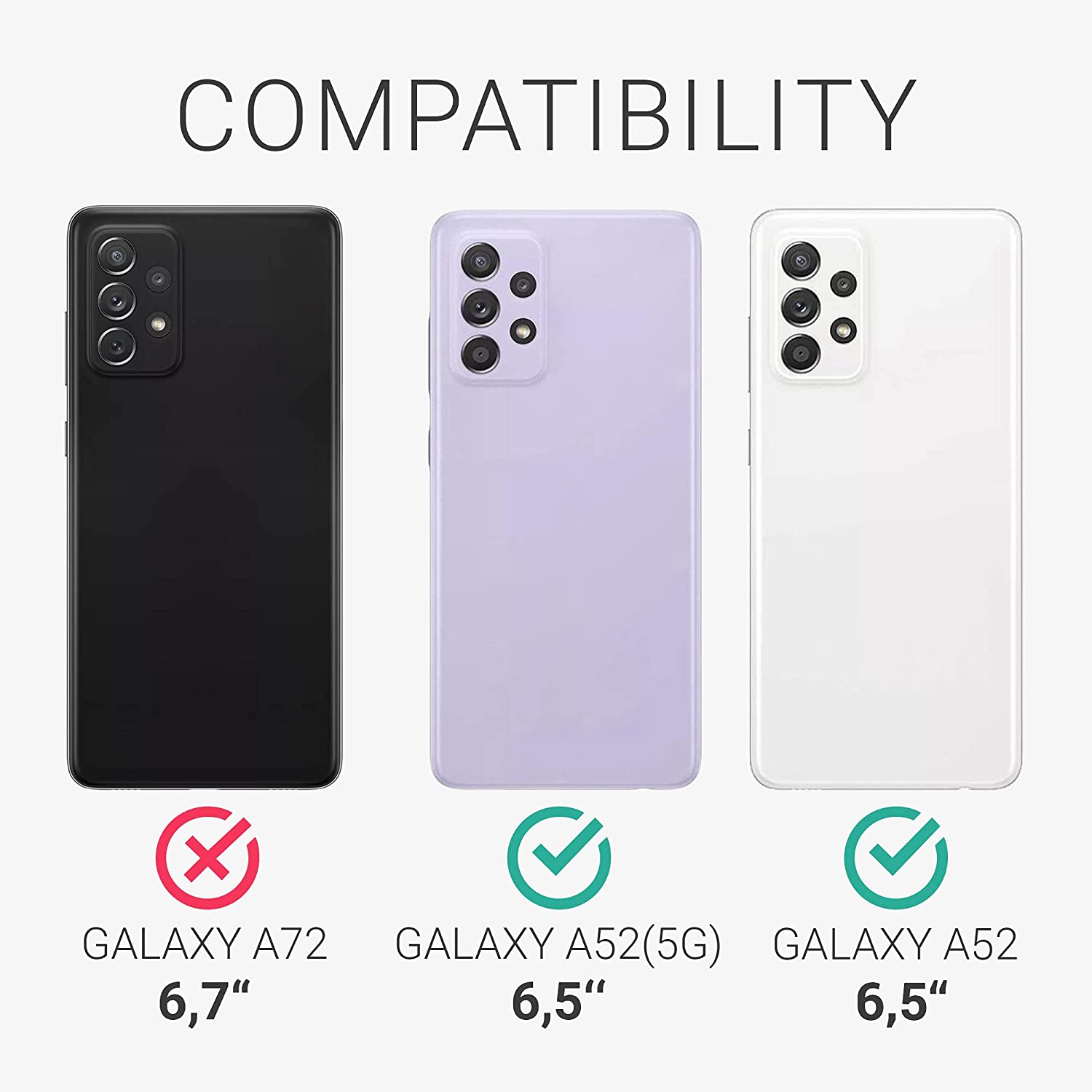 KW Samsung Galaxy A52 / A52 5G / A52s 5G Θήκη Σιλικόνης TPU - Metallic Turquoise - 54351.128
