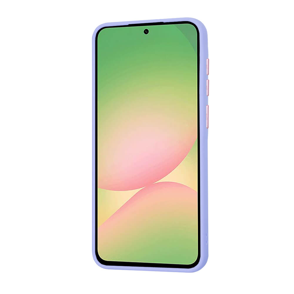 Techsuit Samsung Galaxy A56 5G - HaloFrost Series - Σκληρή Θήκη με Πλαίσιο Σιλικόνης - Light Purple