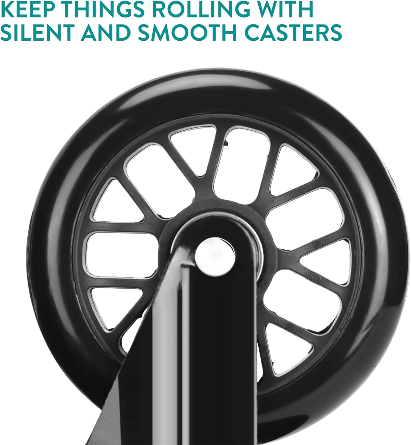 Navaris Αναδιπλούμενο Καρότσι / Tελάρο Bαρέως Tύπου με Aθόρυβους Tροχούς - Black - 61416.01