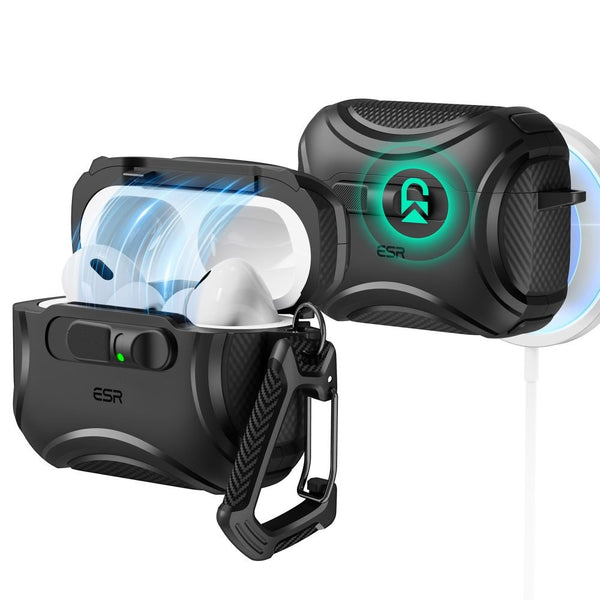 ESR AirPods Pro 3 Θήκη από Σκληρό Πλαστικό με MagSafe - Cyber Flicklock - Black