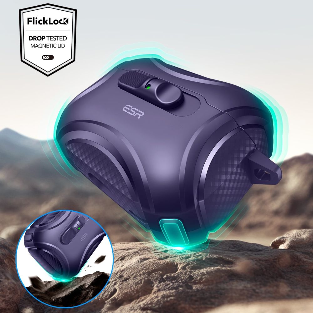 ESR AirPods Pro 3 Θήκη από Σκληρό Πλαστικό με MagSafe - Cyber Flicklock - Purple