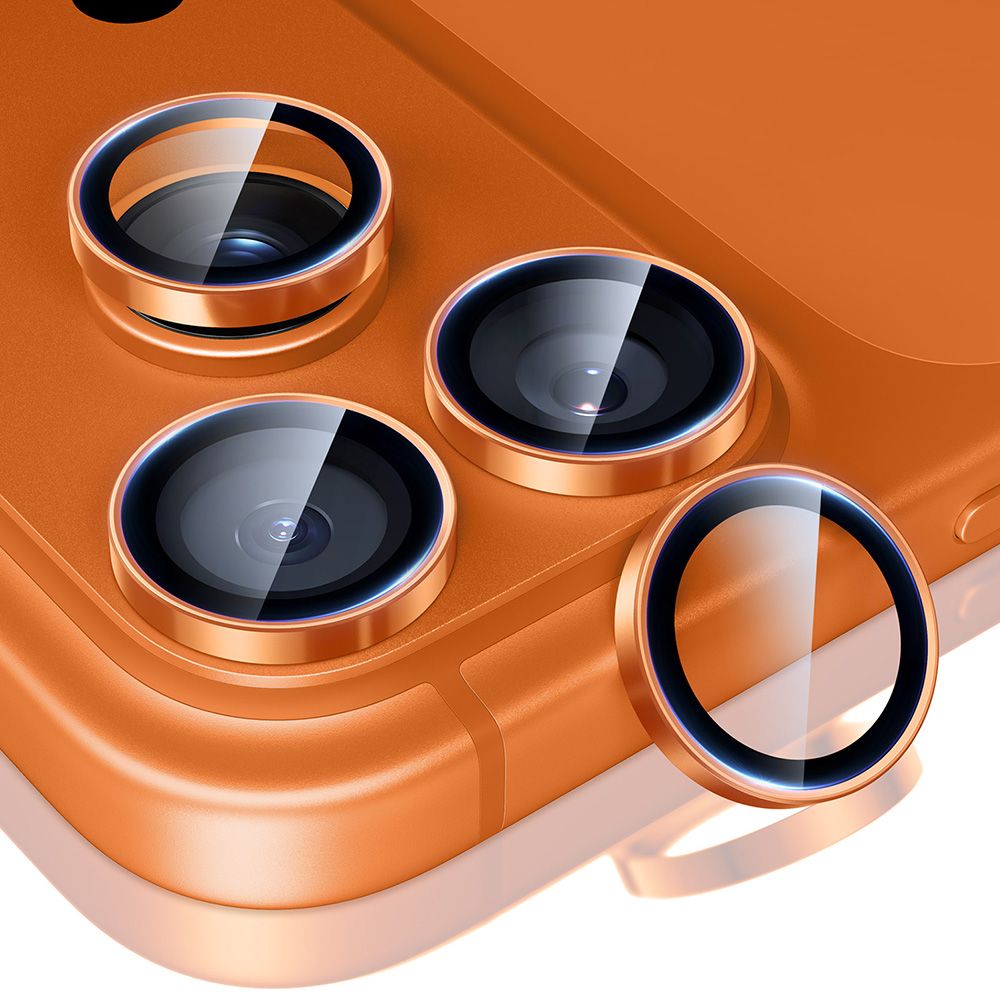 ESR iPhone 17 Pro Max / 17 Pro / 16 Pro Max / 16 Pro / 15 Pro Max / 15 Pro / 14 Pro Max / 14 Pro - Αντιχαρακτικό Γυαλί για την Κάμερα - Armorite - Orange