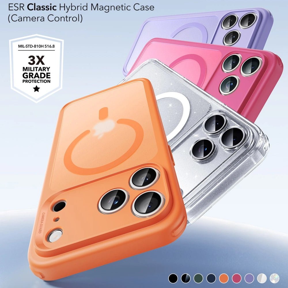 ESR iPhone 17 Pro Max - Classic Hybrid Halolock - Σκληρή Θήκη με Πλαίσιο Σιλικόνης και MagSafe - Frosted Orange