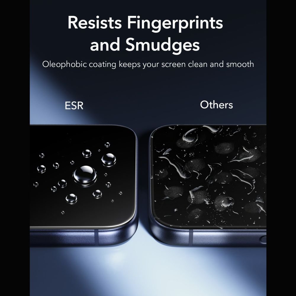 ESR iPhone 17 Pro Max / iPhone 18 Pro Max - Αντιχαρακτικό Γυαλί Οθόνης - UltraFit Armorite - 2 Τεμάχια - Black