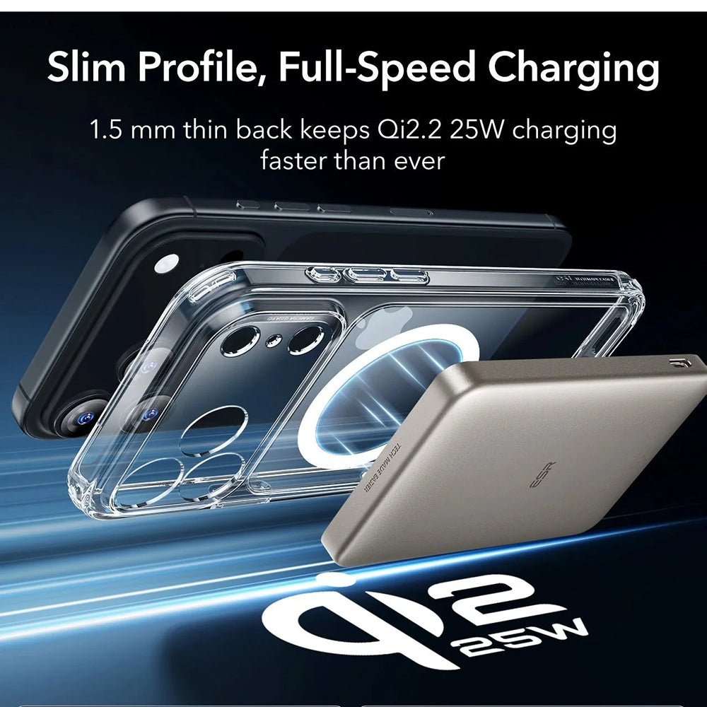 ESR iPhone 17 Pro Max - Σκληρή Θήκη με Πλαίσιο Σιλικόνης και MagSafe - Classic Hybrid Halolock - Clear