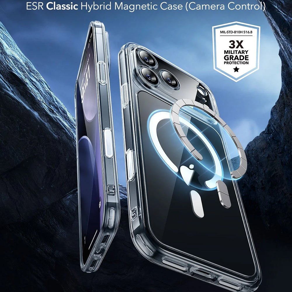 ESR iPhone 17 Pro Max - Σκληρή Θήκη με Πλαίσιο Σιλικόνης και MagSafe - Classic Hybrid Halolock - Clear