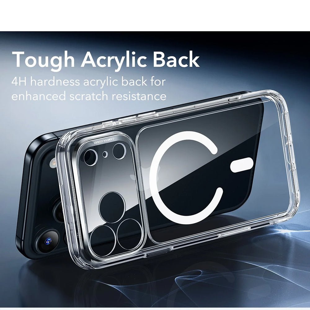ESR iPhone 17 Pro Max - Σκληρή Θήκη με Πλαίσιο Σιλικόνης και MagSafe - Classic Hybrid Halolock - Clear