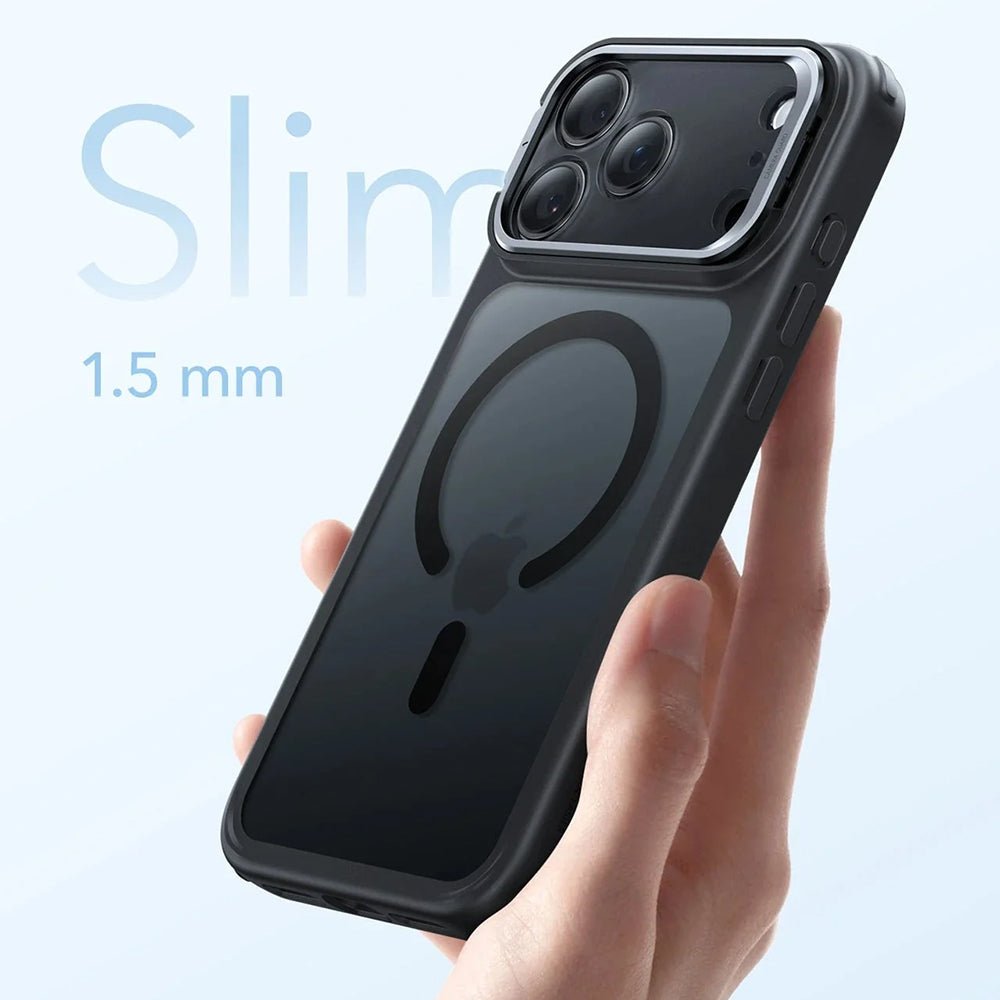 ESR iPhone 17 Pro Max - Σκληρή Θήκη με Πλαίσιο Σιλικόνης και Stand - Classic Hybrid HaloLock Kickstand - Frosted Black
