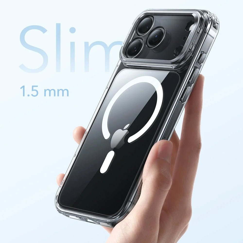 ESR iPhone 17 Pro - Σκληρή Θήκη με Πλαίσιο Σιλικόνης και Stand - Classic Hybrid HaloLock Kickstand - Clear