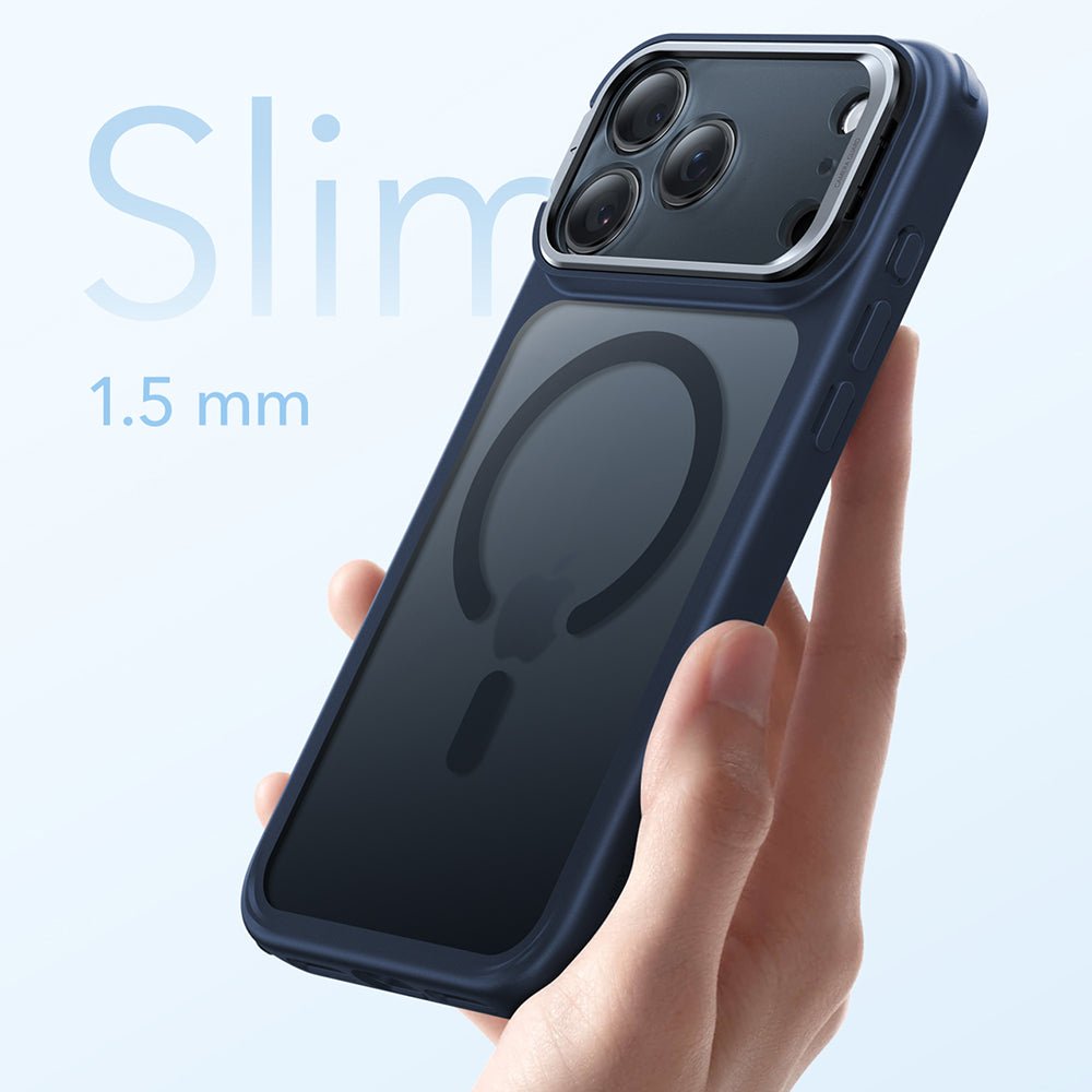 ESR iPhone 17 Pro - Σκληρή Θήκη με Πλαίσιο Σιλικόνης και Stand - Classic Hybrid HaloLock Kickstand - Frosted Blue