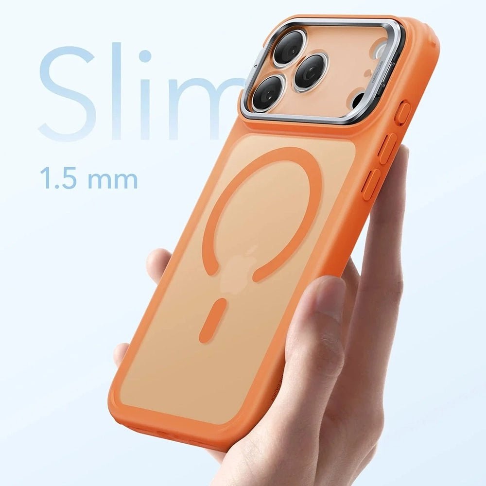 ESR iPhone 17 Pro - Σκληρή Θήκη με Πλαίσιο Σιλικόνης και Stand - Classic Hybrid HaloLock Kickstand - Frosted Orange