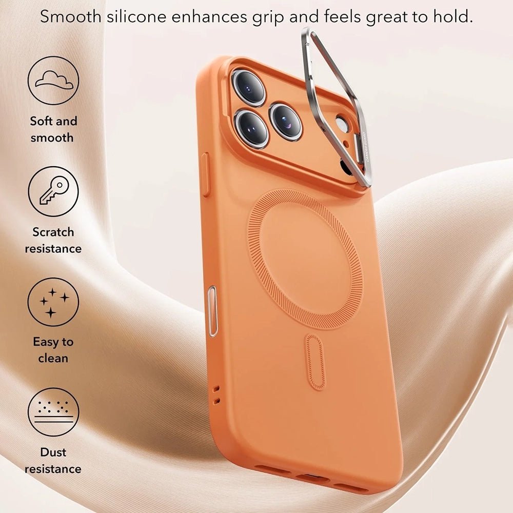 ESR iPhone 17 Pro - Σκληρή Θήκη με Πλαίσιο Σιλικόνης και Stand - Cloud Soft HaloLock Kickstand - Orange