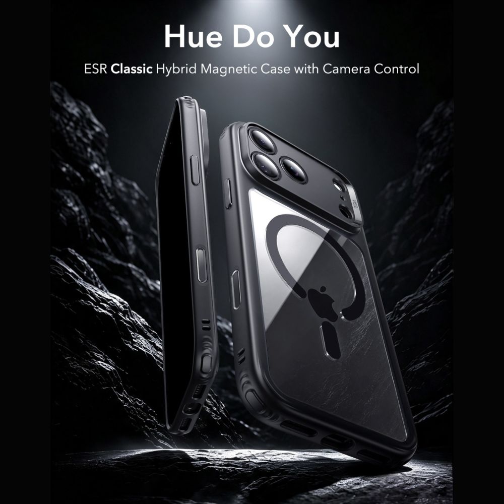ESR iPhone 18 Pro / iPhone 17 Pro - Σετ με Θήκη Classic Hybrid MagSafe και Αντιχαρακτικό Γυαλί Οθόνης - Clear / Black