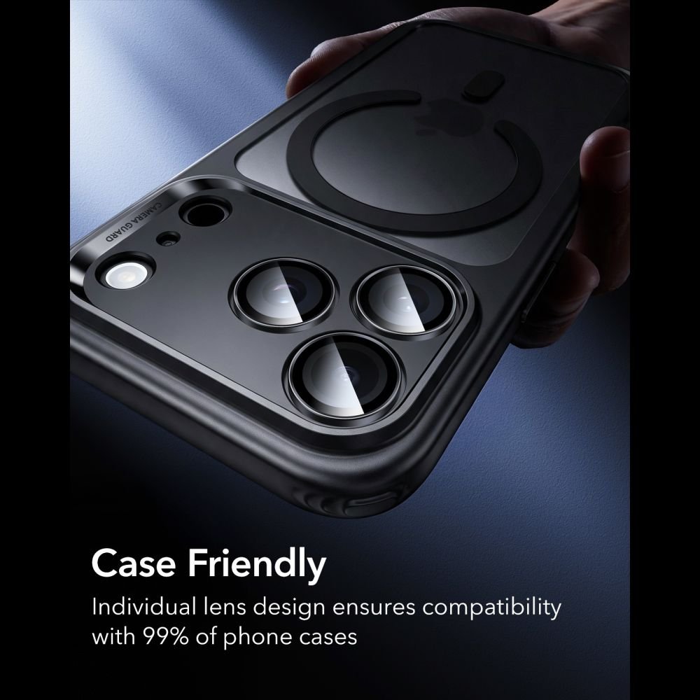 ESR iPhone 18 Pro / iPhone 18 Pro Max Αντιχαρακτικό Γυαλί για την Κάμερα - Armorite - Black