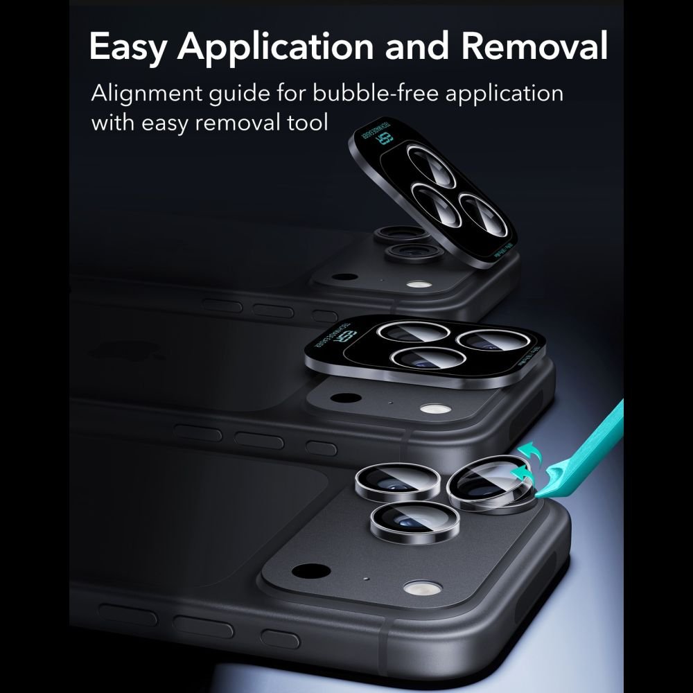 ESR iPhone 18 Pro / iPhone 18 Pro Max Αντιχαρακτικό Γυαλί για την Κάμερα - Armorite - Clear