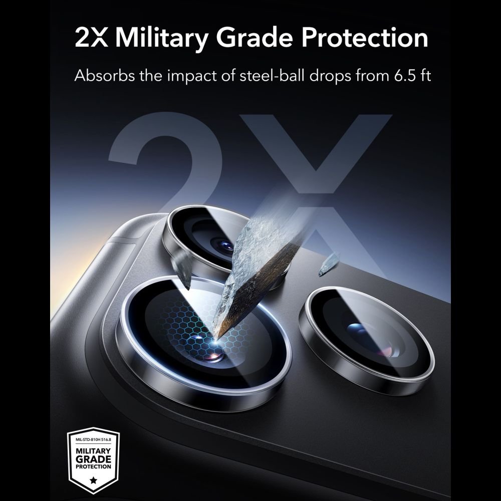 ESR iPhone 18 Pro / iPhone 18 Pro Max Αντιχαρακτικό Γυαλί για την Κάμερα - Armorite - Clear