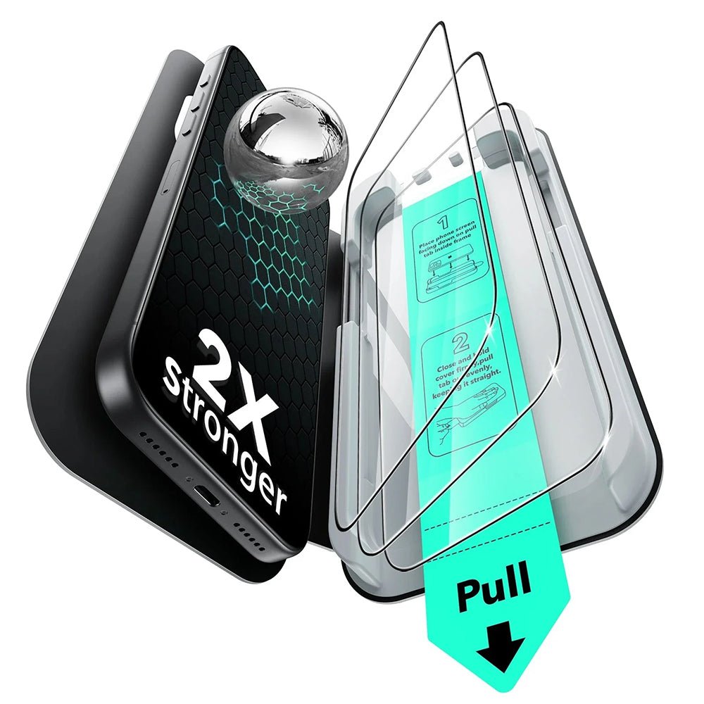 ESR iPhone 18 Pro Max / iPhone 17 Pro Max - Full Screen Αντιχαρακτικό Γυαλί Οθόνης - UltraFit - 3 Τεμάχια - Black