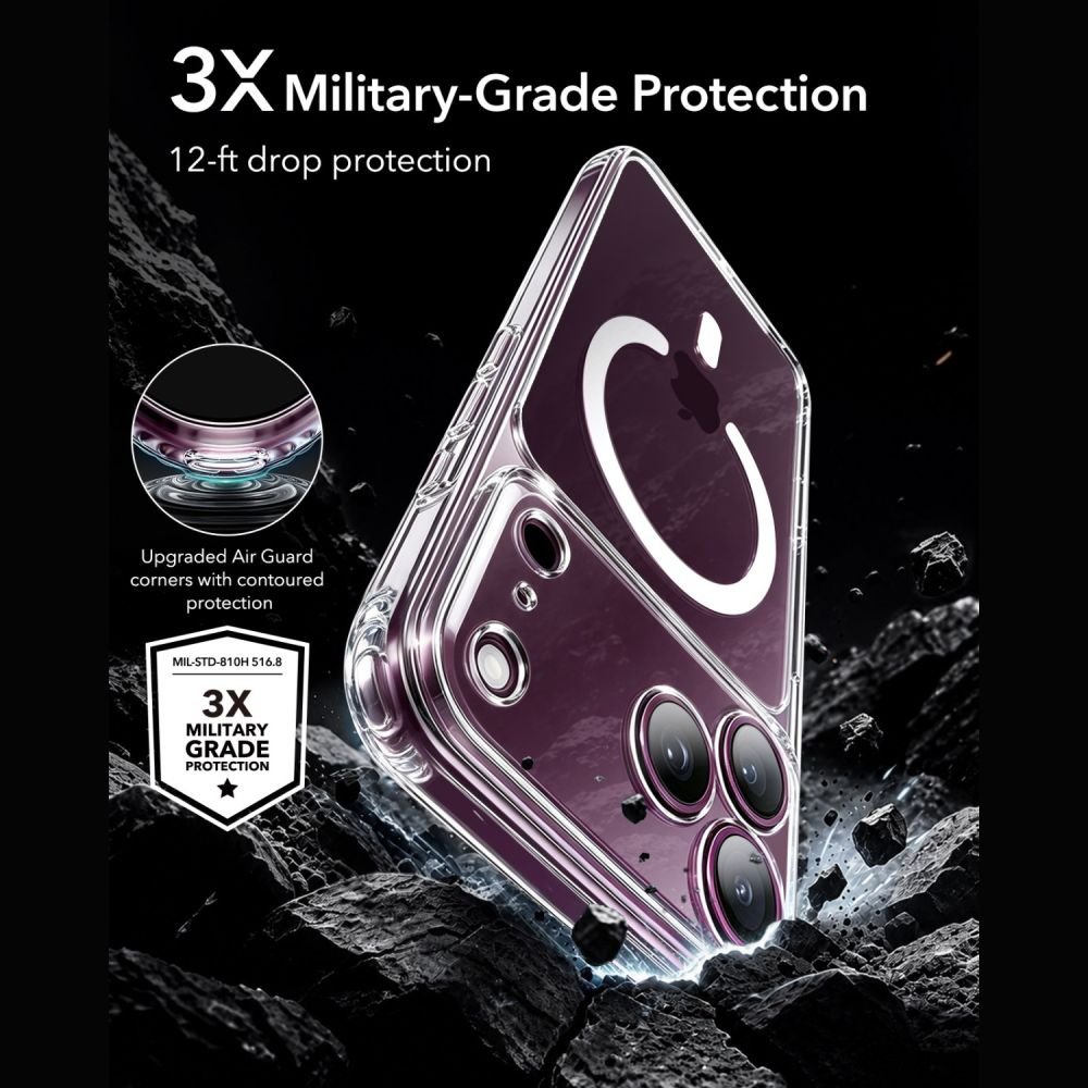 ESR iPhone 18 Pro Max / iPhone 17 Pro Max - Σετ με Θήκη Classic Hybrid MagSafe και Αντιχαρακτικό Γυαλί Οθόνης - Clear