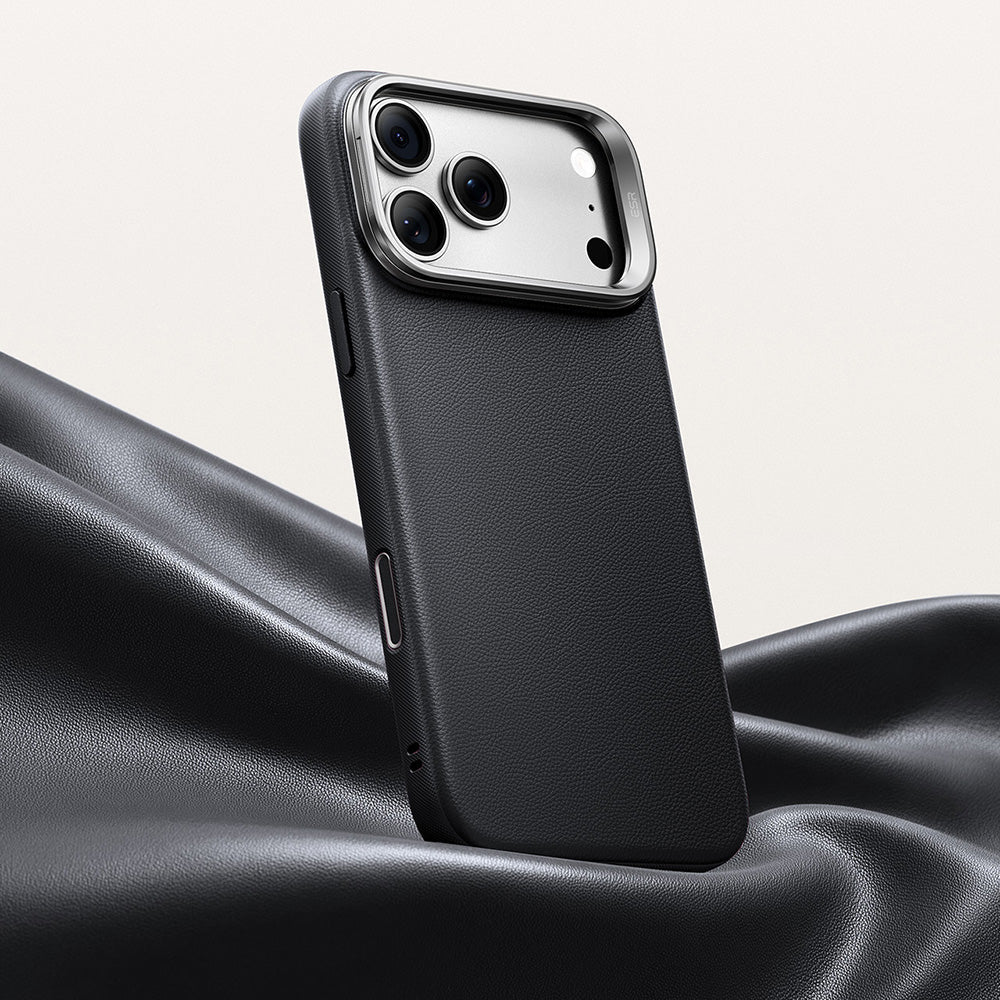 ESR iPhone 18 Pro Max / iPhone 17 Pro Max - Σκληρή Θήκη MagSafe με Πλαίσιο Σιλικόνης και Σταντ - Atelier Magnetic Kickstand - Black