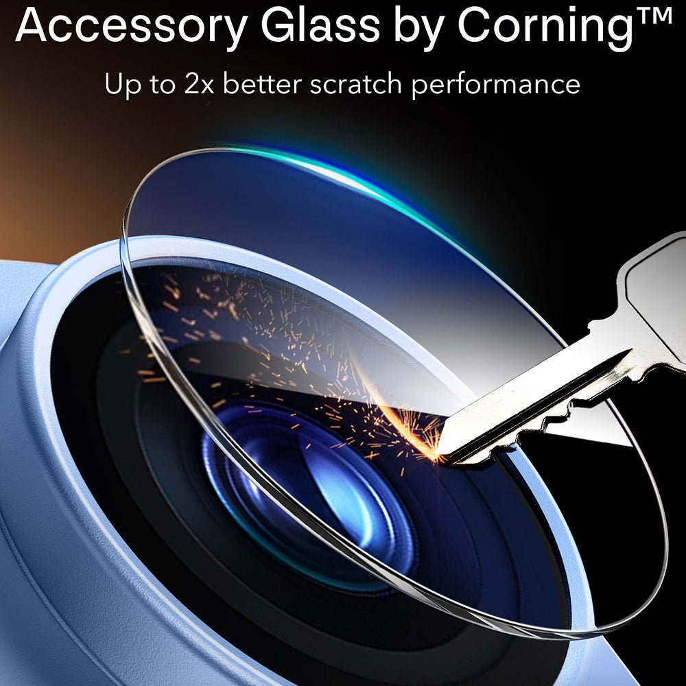 ESR iPhone 18 Pro Max - Προστατευτικό για την Κάμερα με Αντιχαρακτικό Γυαλί - Armorite - Blue