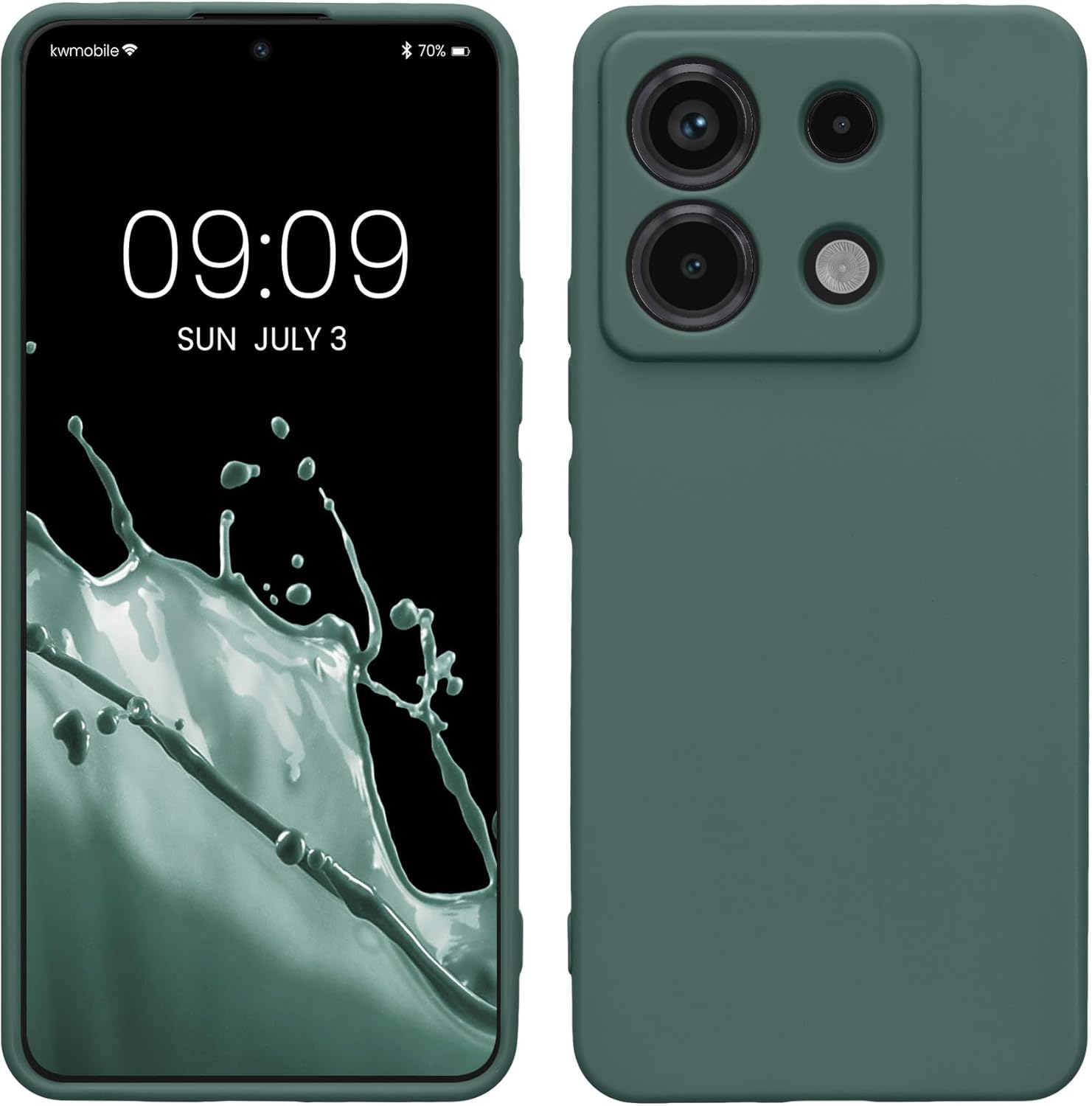 KW Xiaomi Redmi Note 13 Pro 5G / Poco X6 5G Θήκη Σιλικόνης TPU - Teal