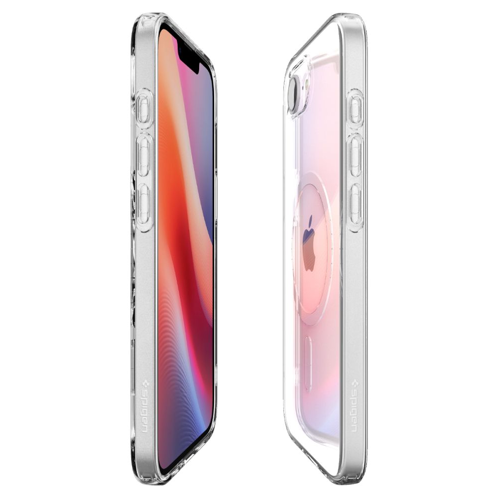 Spigen iPhone 16e Liquid Crystal Mag Θήκη Σιλικόνης με MagSafe - Διάφανη / White
