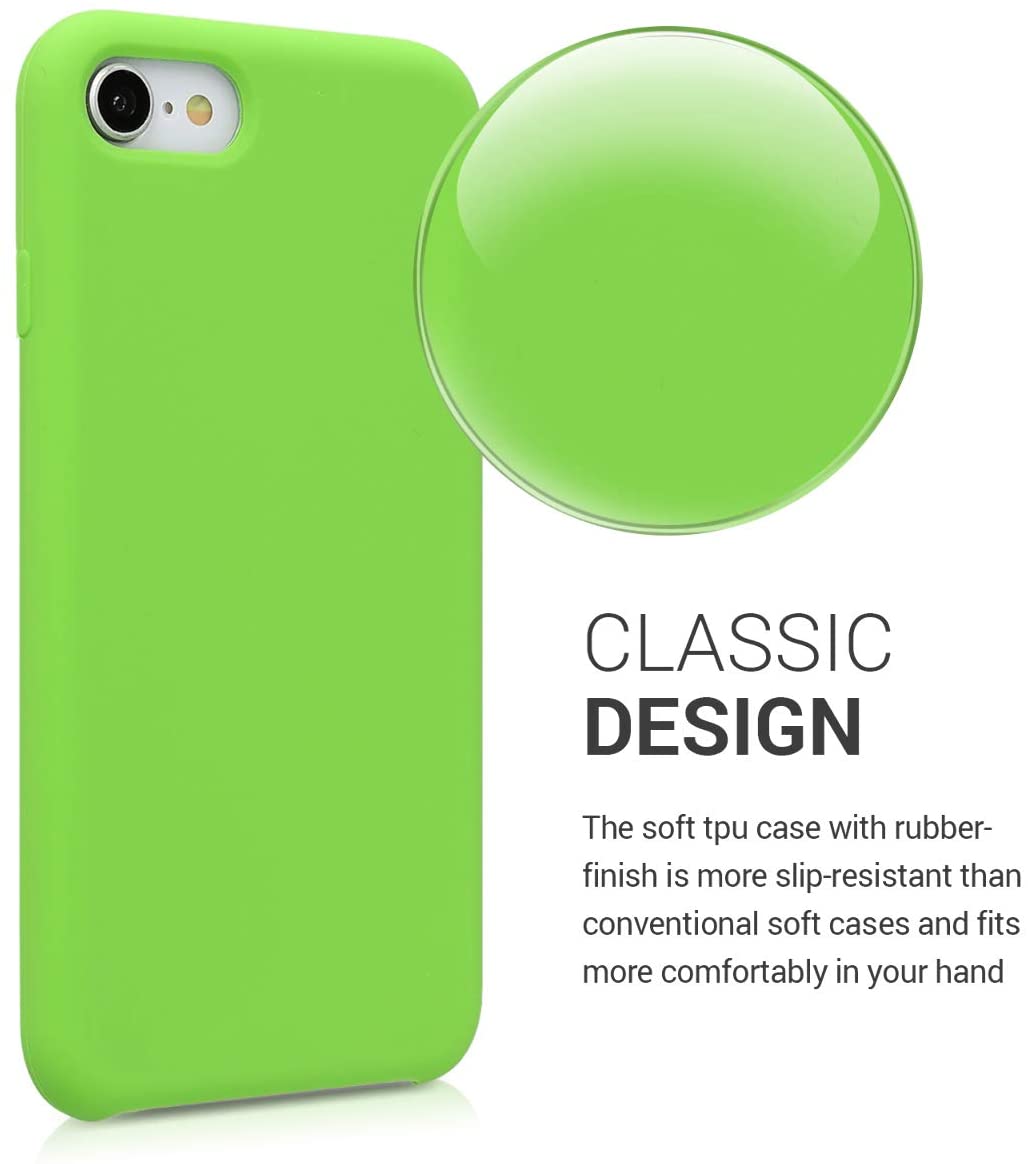 KW iPhone SE 2022 / SE 2020 / 7 / 8 Θήκη Σιλικόνης Rubber TPU - Green - 40225.07