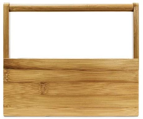 Relaxdays Ξύλινη Βάση Οργάνωσης Γραφείου από Bamboo με 4 Διαμερίσματα - Brown - 4052025188801