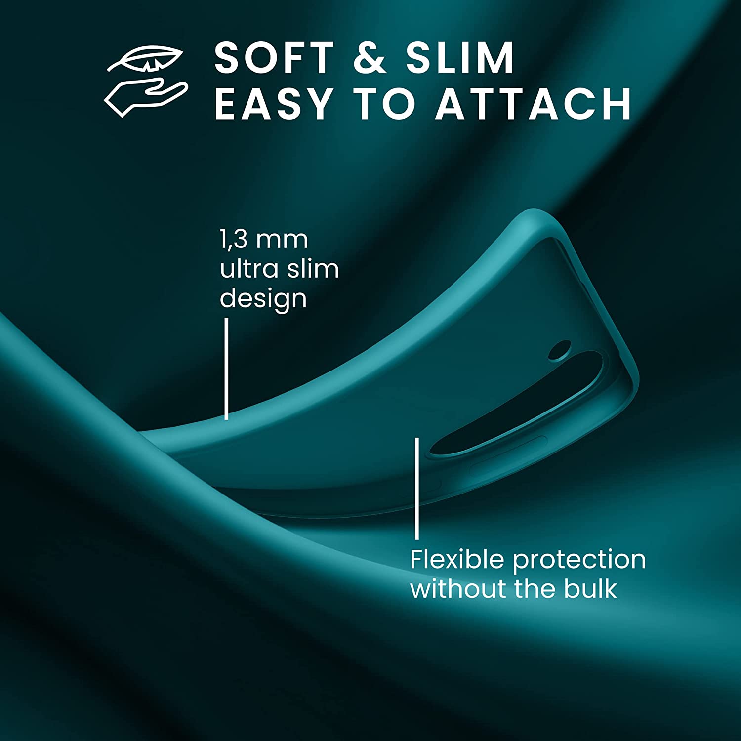 KW Samsung Galaxy S23 Θήκη Σιλικόνης TPU - Petrol Matte - 60282.57