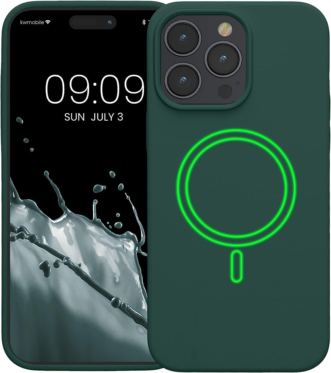 KW iPhone 14 Pro Max Θήκη Σιλικόνης Rubber TPU με MagSafe - Moss Green - 60994.169