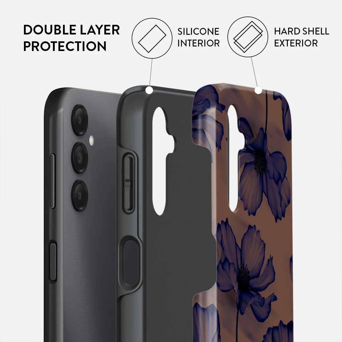 Burga Samsung Galaxy A15 4G / A15 5G Fashion Tough Σκληρή Θήκη - Velvet Night