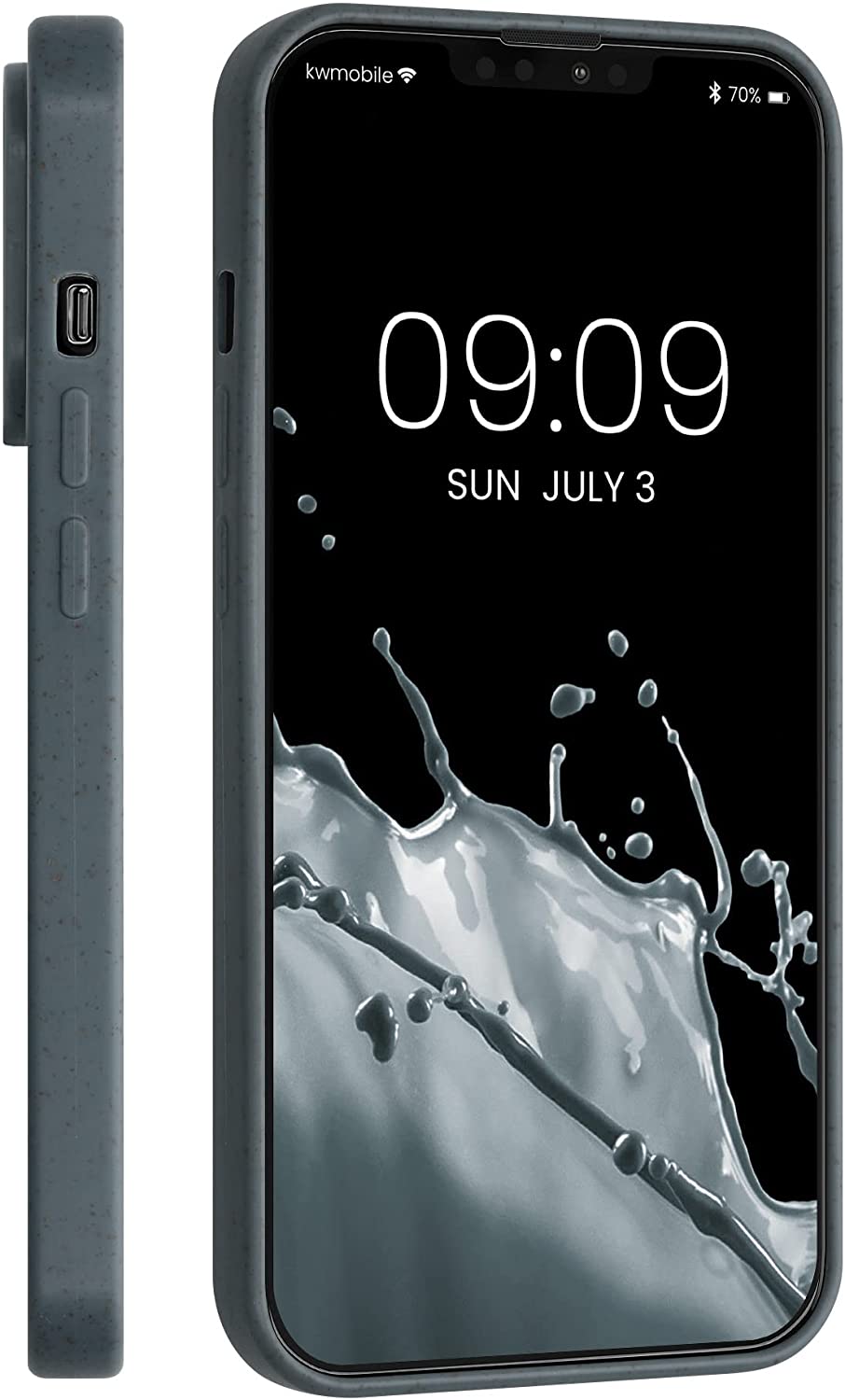 Kalibri iPhone 13 Pro Θήκη Σιλικόνης TPU με Ανακυκλώσιμο και Βιοδιασπώμενο Υλικό - Slate Grey - 56491.202