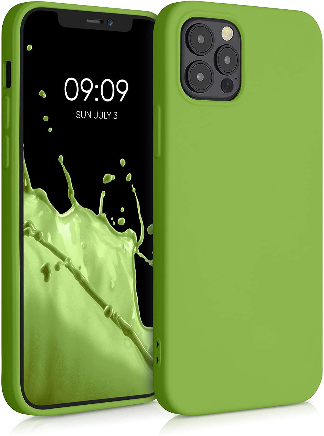 KW iPhone 12 / iPhone 12 Pro Θήκη Σιλικόνης Rubberized TPU - Green Pepper - 53844.220