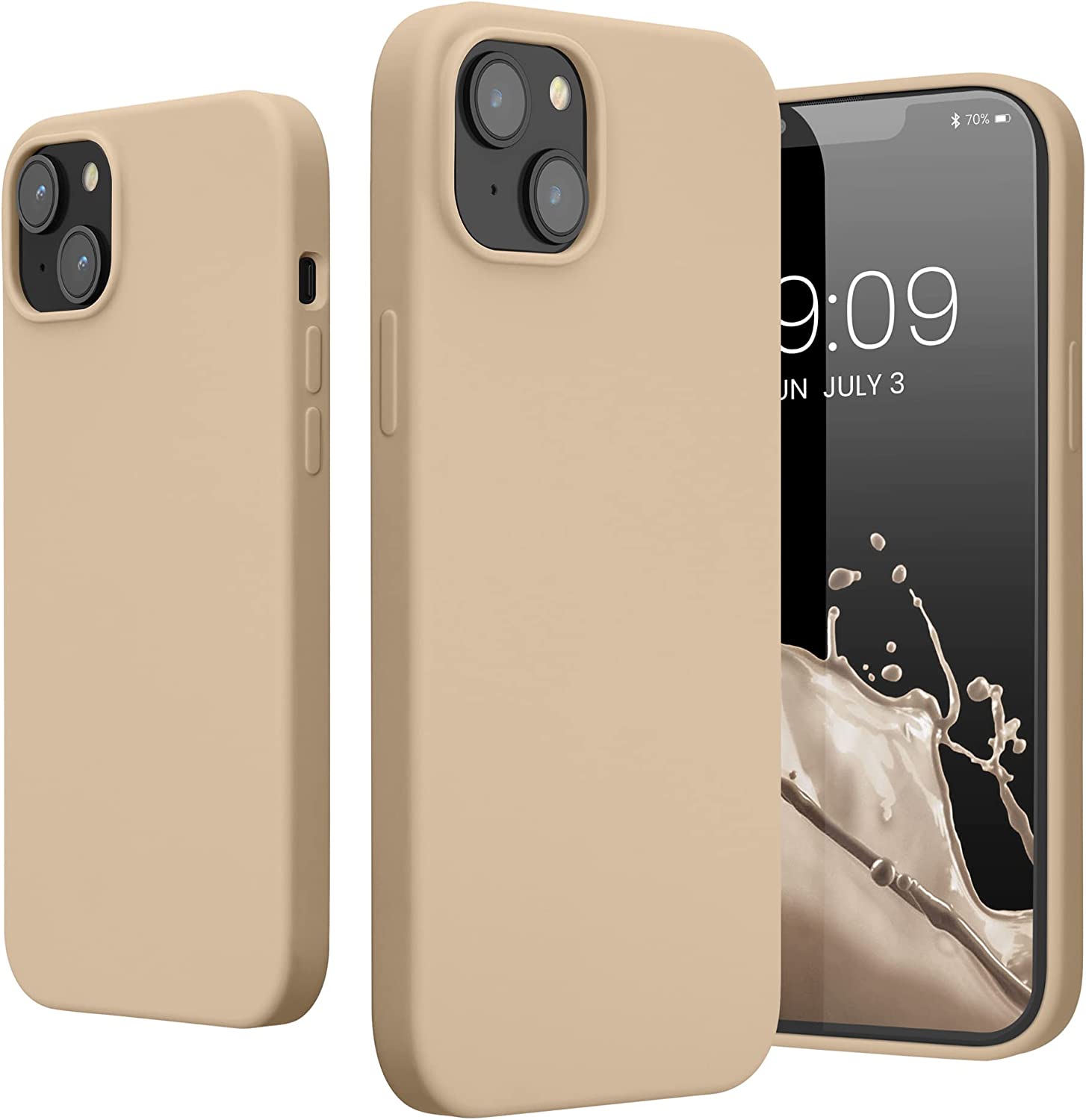 KW iPhone 14 Plus Θήκη Σιλικόνης TPU - Mother Of Pearl - 59072.154