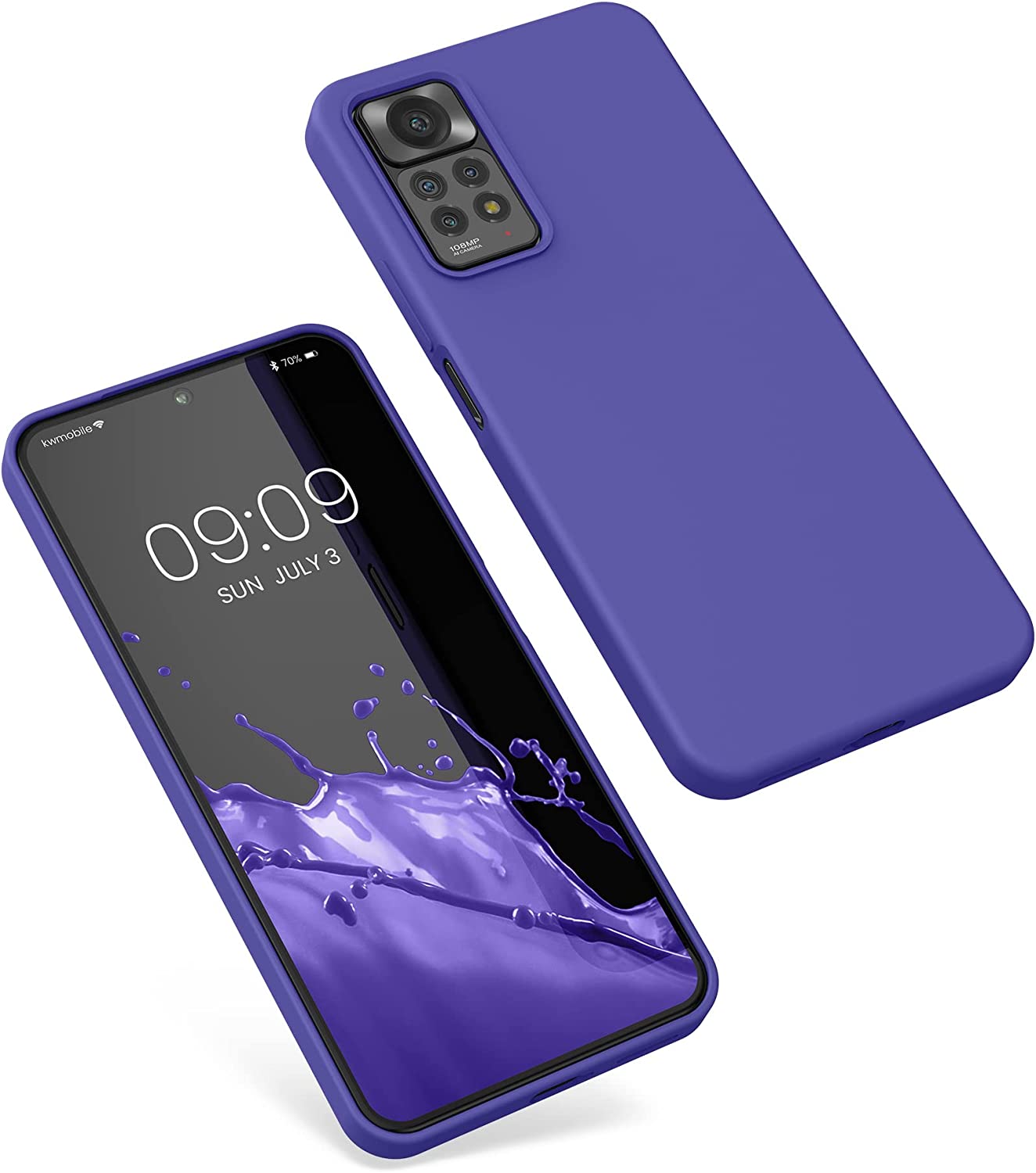 KW Xiaomi Redmi Note 11 Pro / Note 11 Pro 5G Θήκη Σιλικόνης Rubberized TPU - Blue Purple - 57373.234