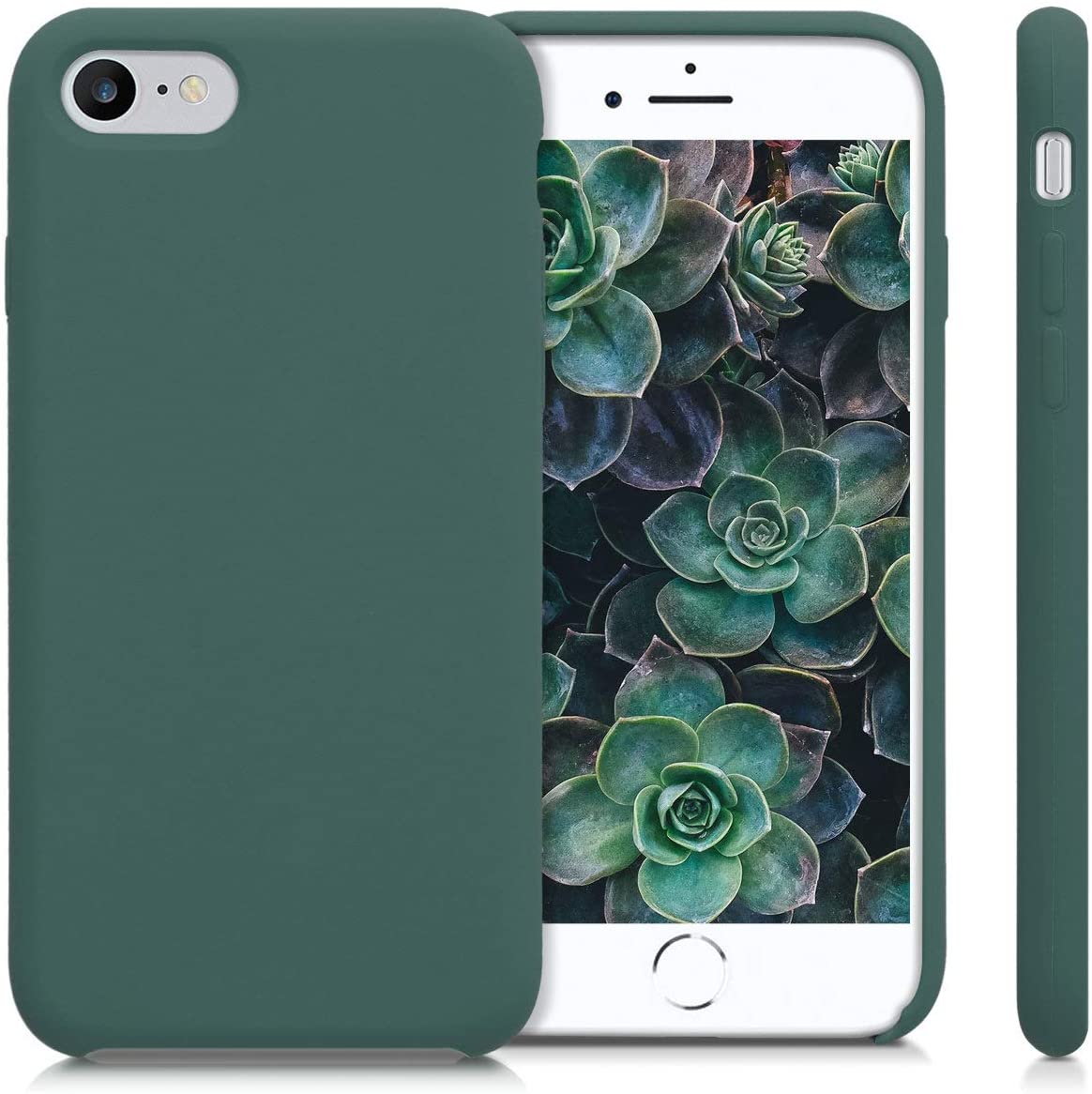 KW iPhone SE 2022 / SE 2020 / 7 / 8 Θήκη Σιλικόνης Rubber TPU - Blue Green - 40225.171