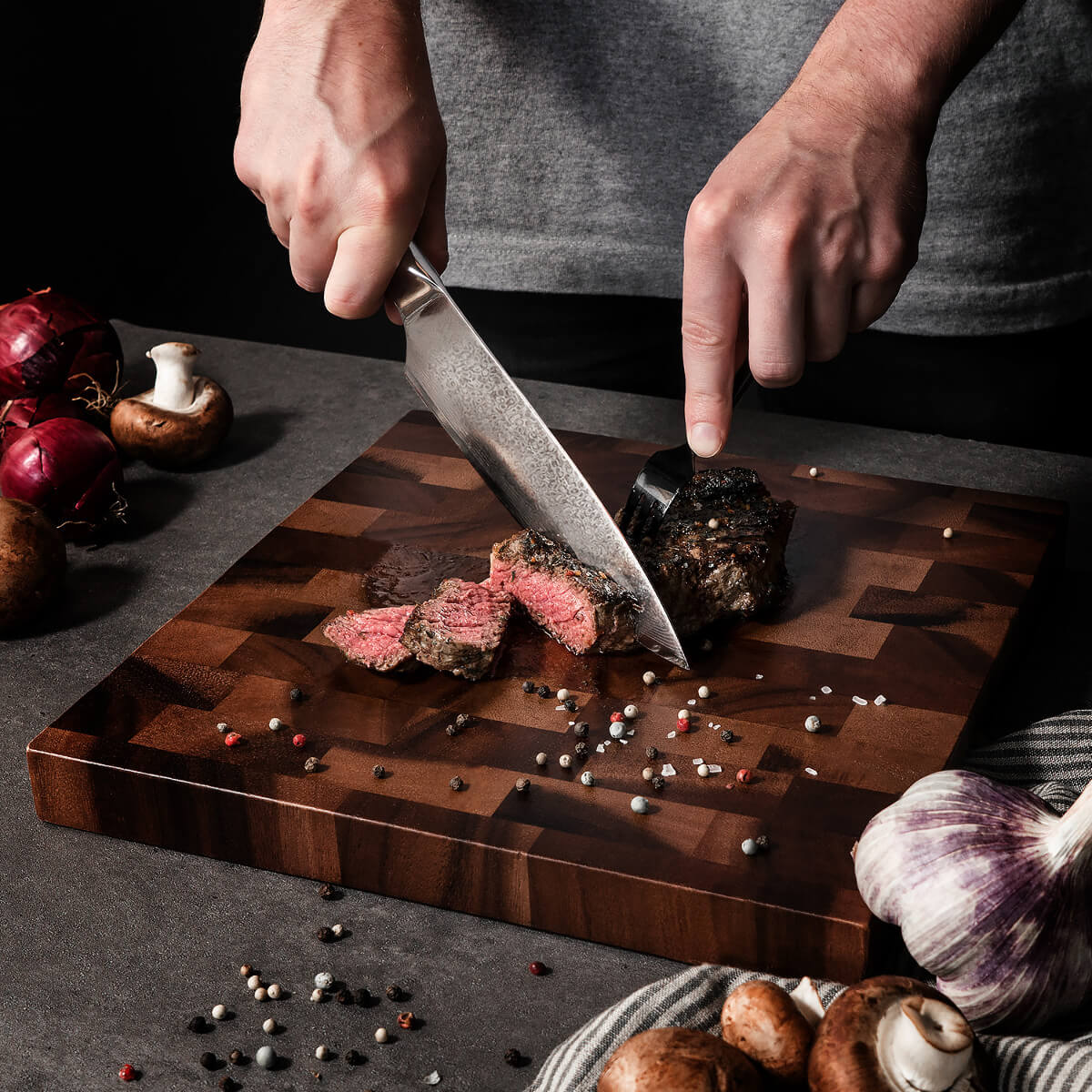 Navaris Μαχαίρι από Δαμασκηνό Ατσάλι - 20cm - Brown - 47551.01