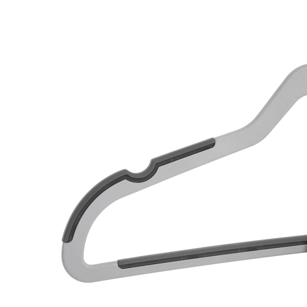 Songmics Σετ με 20 Πλαστικές Αντιολισθητικές Κρεμάστρες Ρούχων - Grey - CRP44G