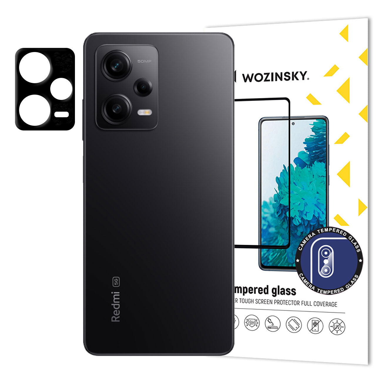 Wozinsky Xiaomi Redmi Note 12 Pro Αντιχαρακτικό Γυαλί 9H για την Κάμερα - Black
