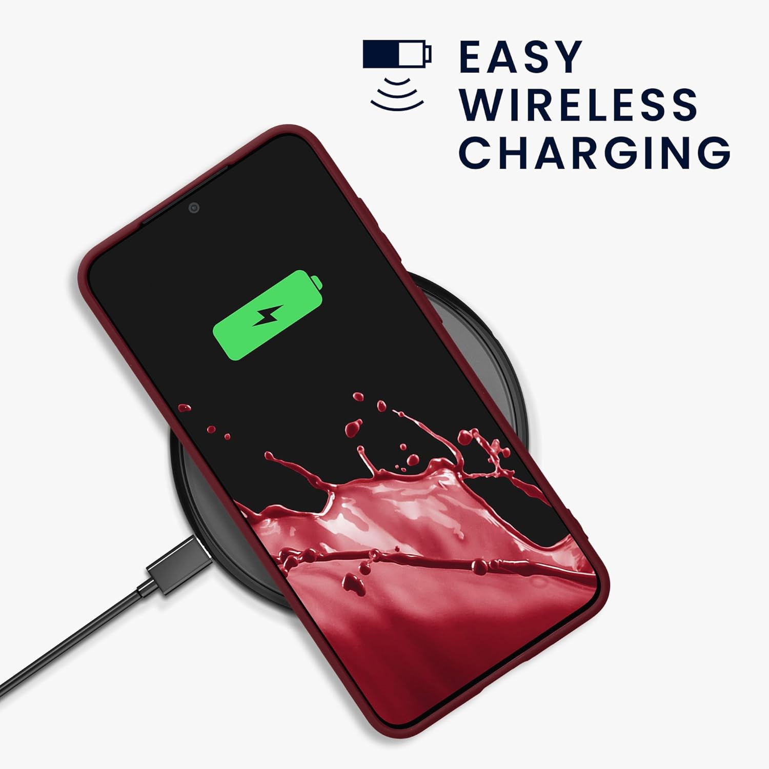 KW Samsung Galaxy S24+ Θήκη Σιλικόνης TPU - Bordeaux Purple