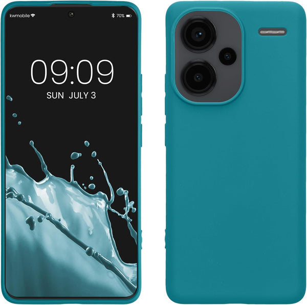 KW Xiaomi Redmi Note 13 Pro+ 5G Λεπτή Θήκη Σιλικόνης TPU - Matte Petrol