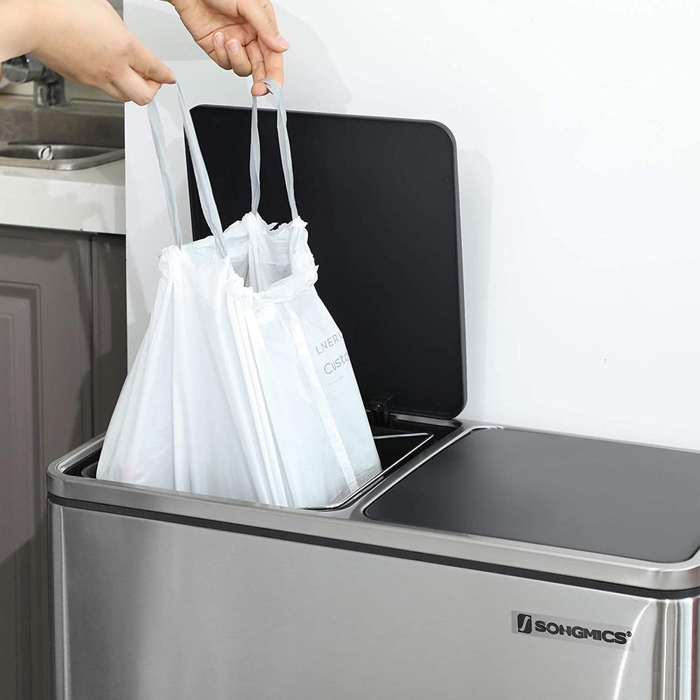 Songmics Σακούλες Απορριμάτων - 30L - 45 Τεμάχια - White - KRB30A